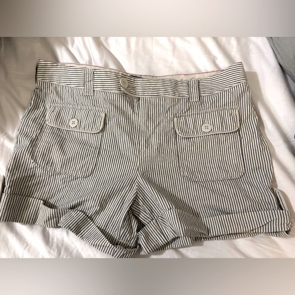 Ralph Lauren Chino Shorts 100% Cotton Polo Jeans Company Shorts Size 6 Striped - Picture 1 of 10